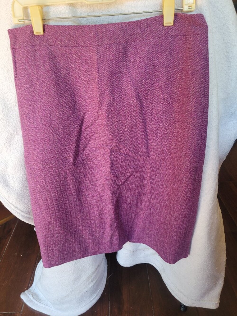 Magenta/Purple wool pencil skirt J. Crew